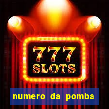 numero da pomba jogo do bicho